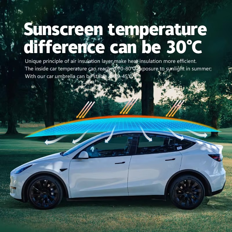 Automatic Car Sunshade - Outdoor in Stock 3.8m Portable Anti-UV