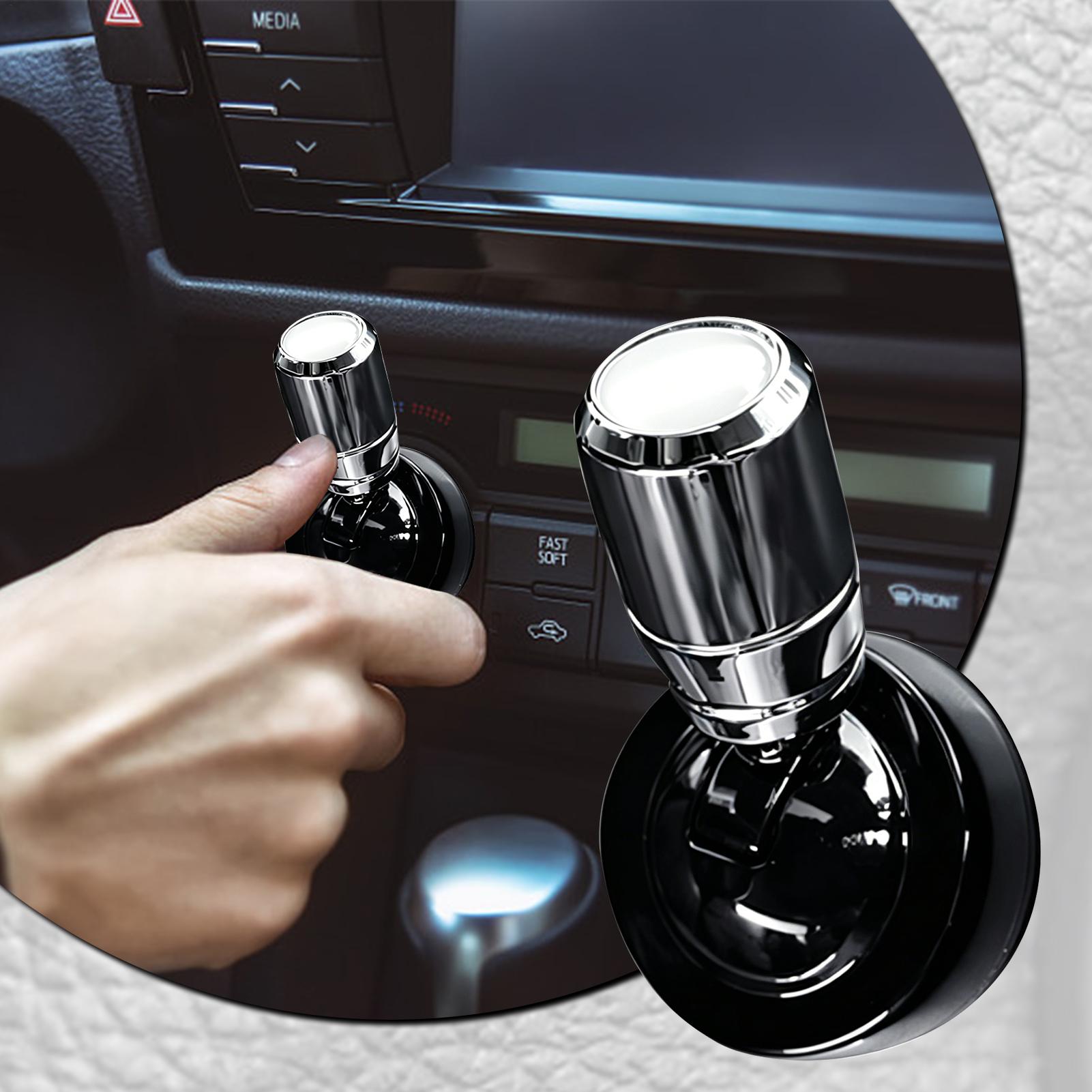 Car Accessories Sticker - Push Start Button Cover Metal Decorative