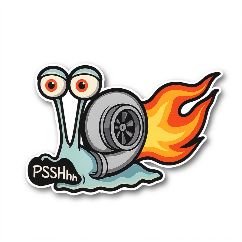 Car Accessories Sticker - 5pcs Fun Turbo Car Decal –