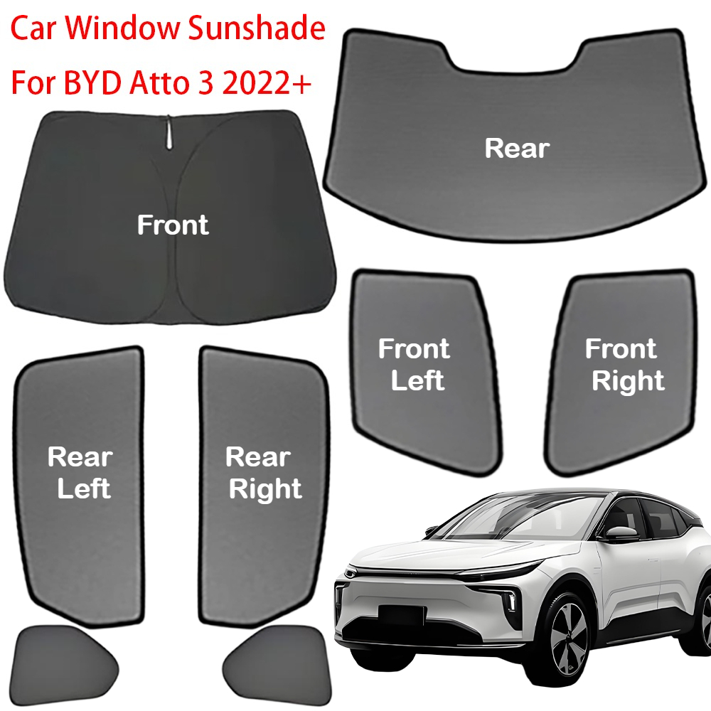 Automatic Car Sunshade - Car Front Rear Windshield Sunshade Set