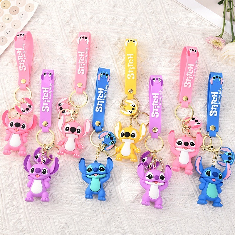 Car Accessories Girly - Kawaii Lilo & Stitch Toys Keychian