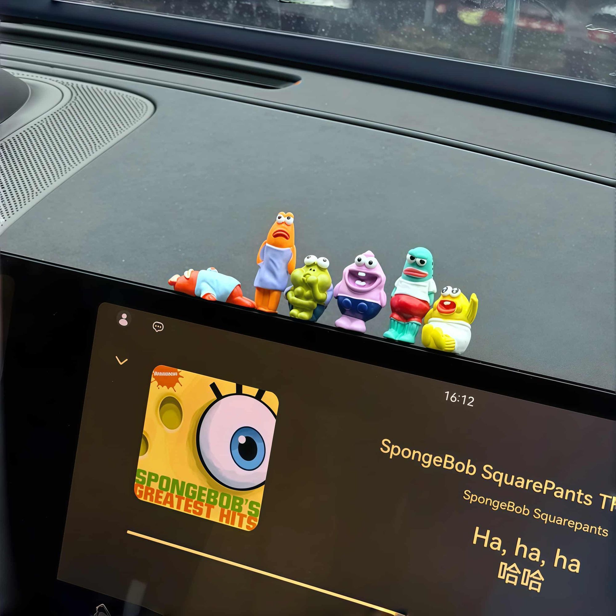 Car Accessories Girly - SpongeBob Figurine Ornament Cute Bikini Bottom
