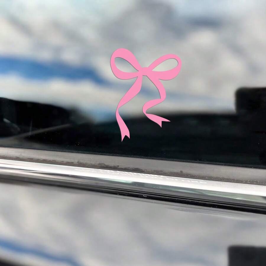 1 Pc Bow Car Decal, Vinyl Girl - Car Accessories Girly 评论和价格