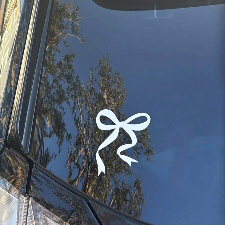 1 Pc Bow Car Decal, Vinyl Girl - Car Accessories Girly 评论和价格