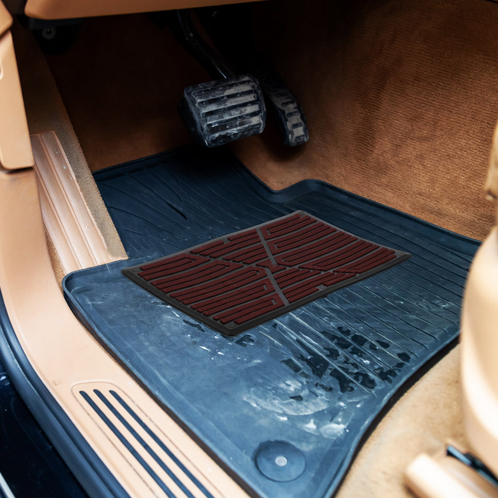 1Set Car Pedal Mat Patch Non-S - Car Floor Mat Rubber 评论和价格