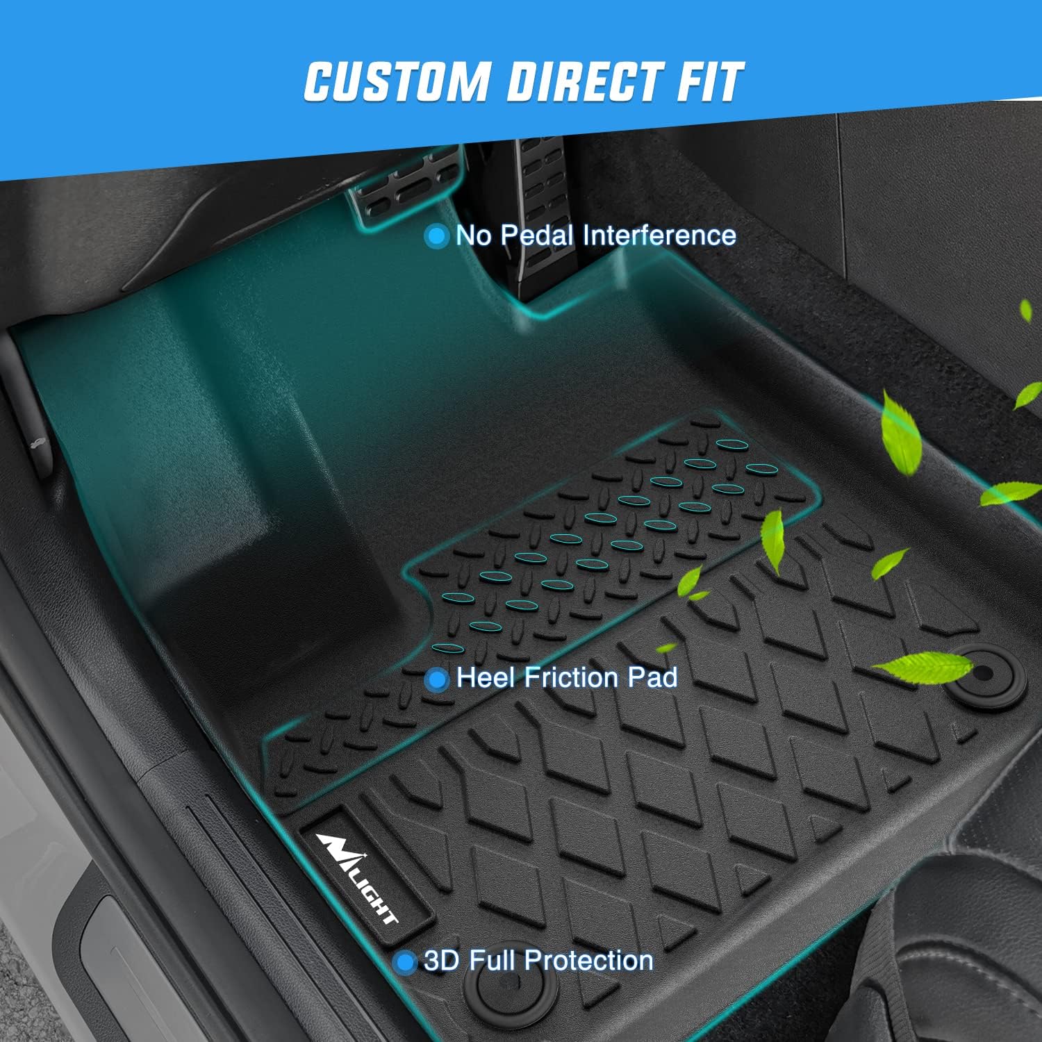 Nilight Custom Fit TPE Floor M - Car Floor Mat Rubber 评论和价格
