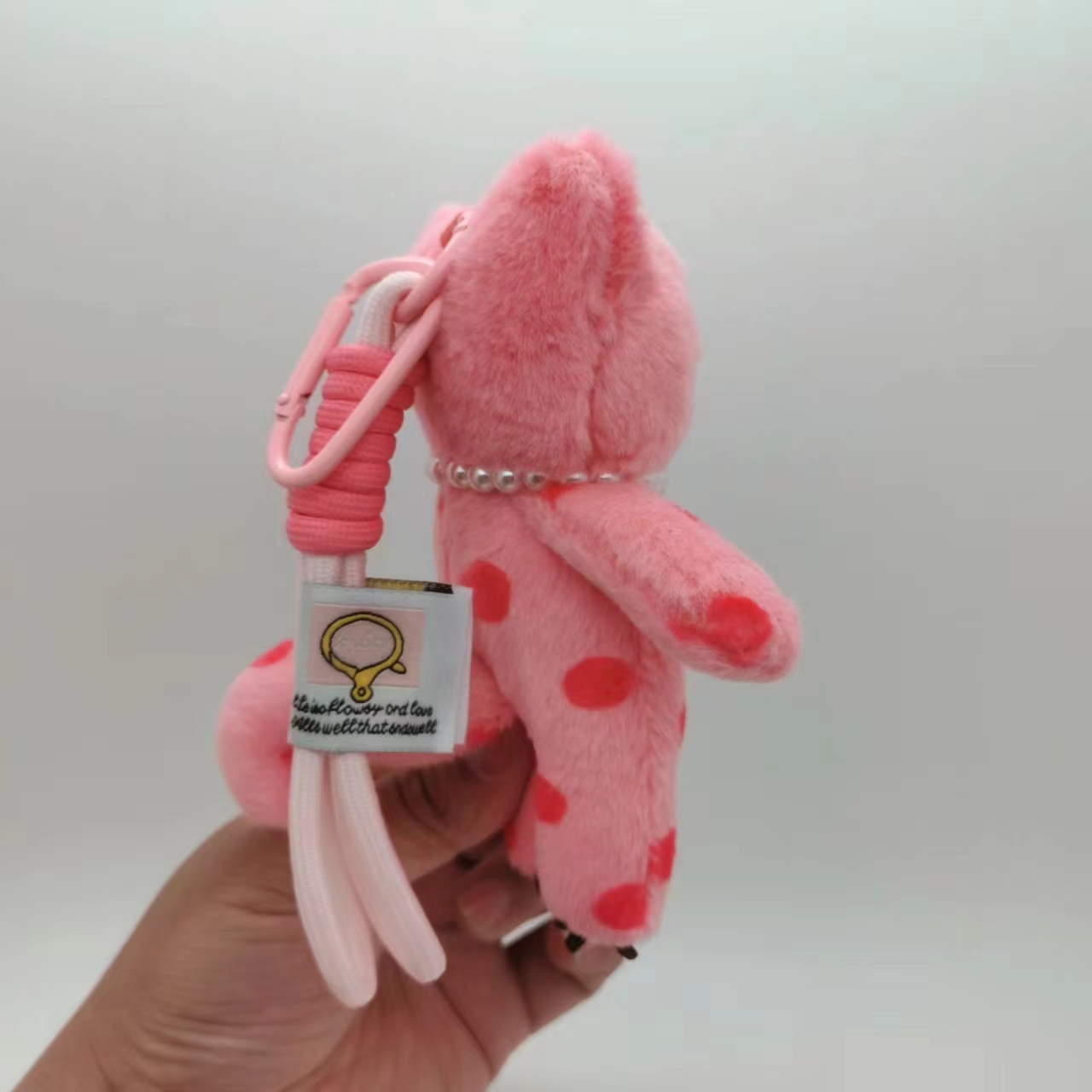15cm Kawaii Pink Cat Plush Key - Car Accessories Girly 评论和价格