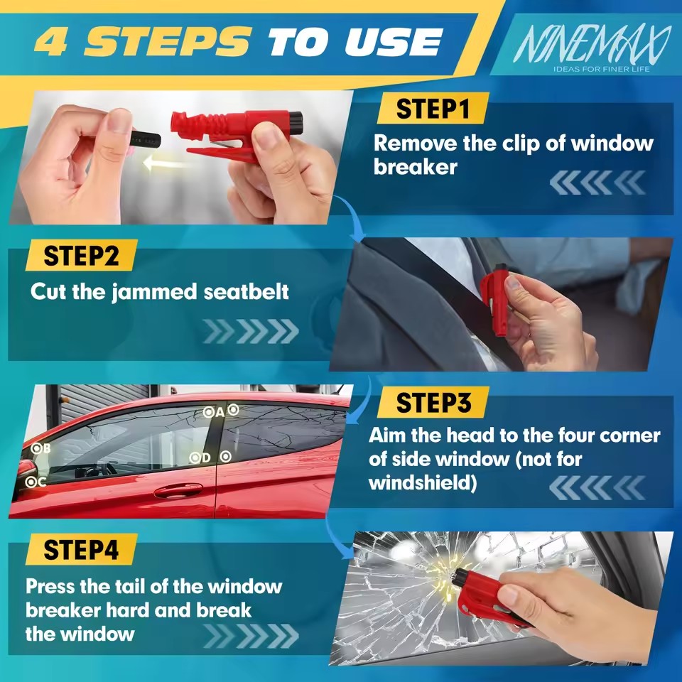 Safety Hammer Car Escape Tool  - Car Emergency Tool Kit 评论和价格