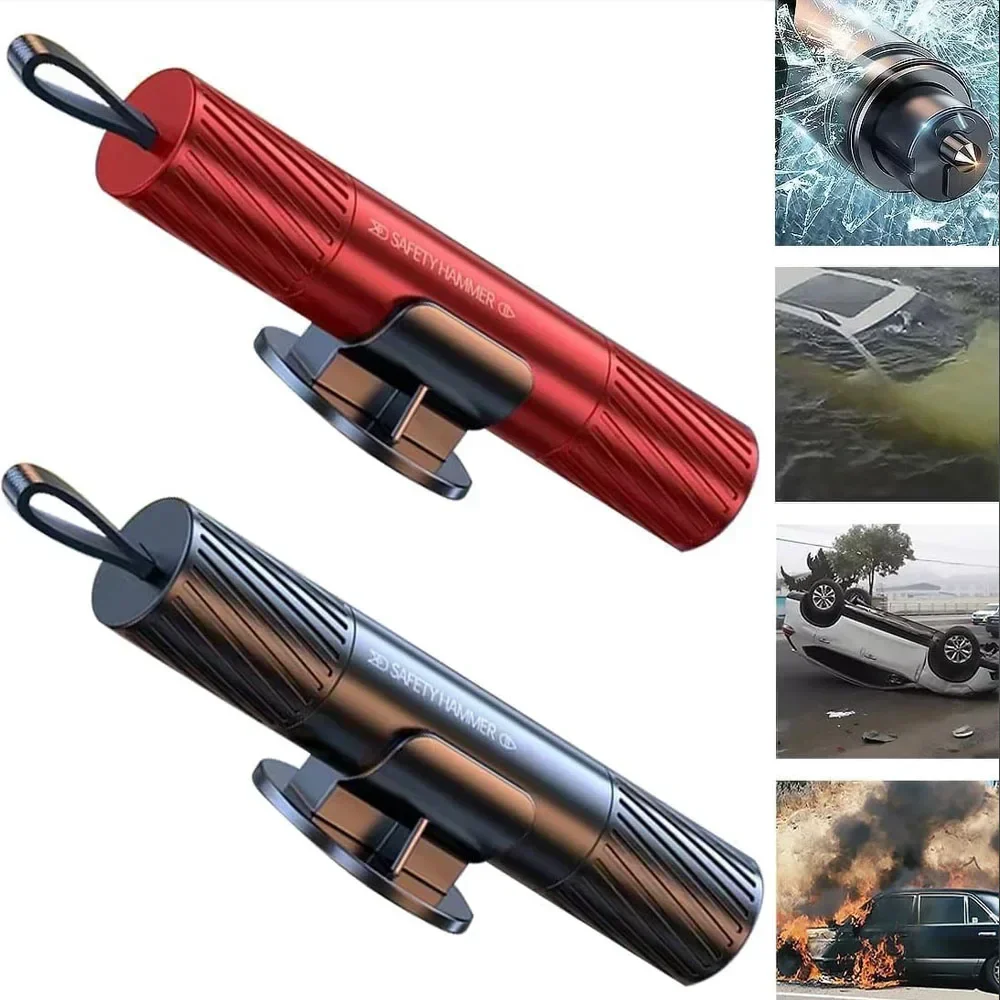 2 In 1 Car Safety Hammer Mini  - Car Emergency Tool Kit 评论和价格