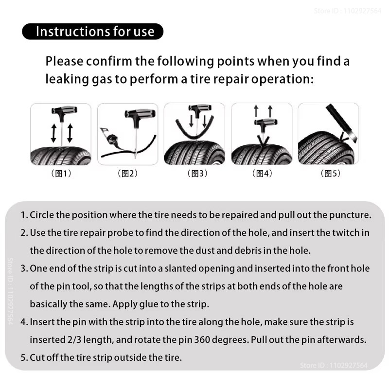 New Car Tire Repair Kit Punctu - Car Emergency Tool Kit 评论和价格