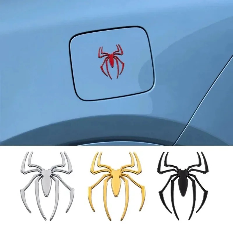3D metal car stickers, spider  - Car Accessories Sticker 评论和价格