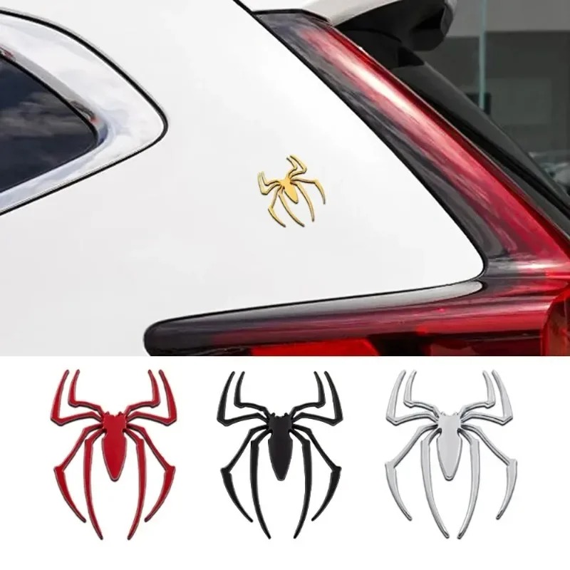 3D metal car stickers, spider  - Car Accessories Sticker 评论和价格