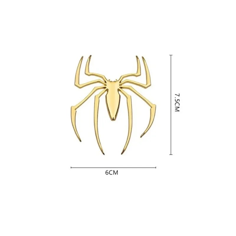 3D metal car stickers, spider  - Car Accessories Sticker 评论和价格