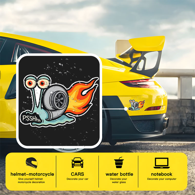 5pcs Fun Turbo Car Decal – Wat - Car Accessories Sticker 评论和价格