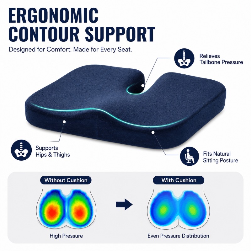Thick Memory Foam Chair Cushio - Car Seat Cushion Memory Foam 评论和价格