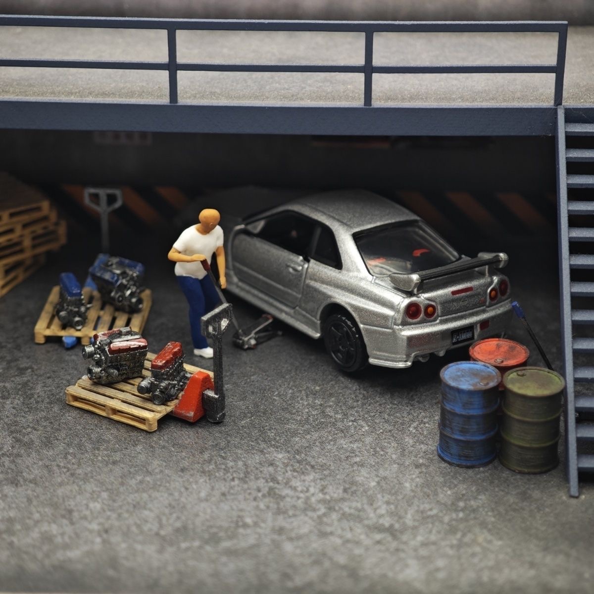 1:64 Car Model Repair Shop Sce - Car Accessories For Decoration 评论和价格