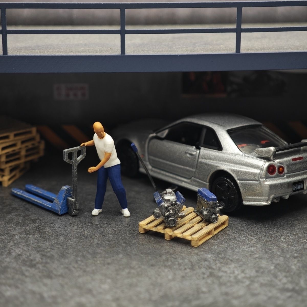 1:64 Car Model Repair Shop Sce - Car Accessories For Decoration 评论和价格