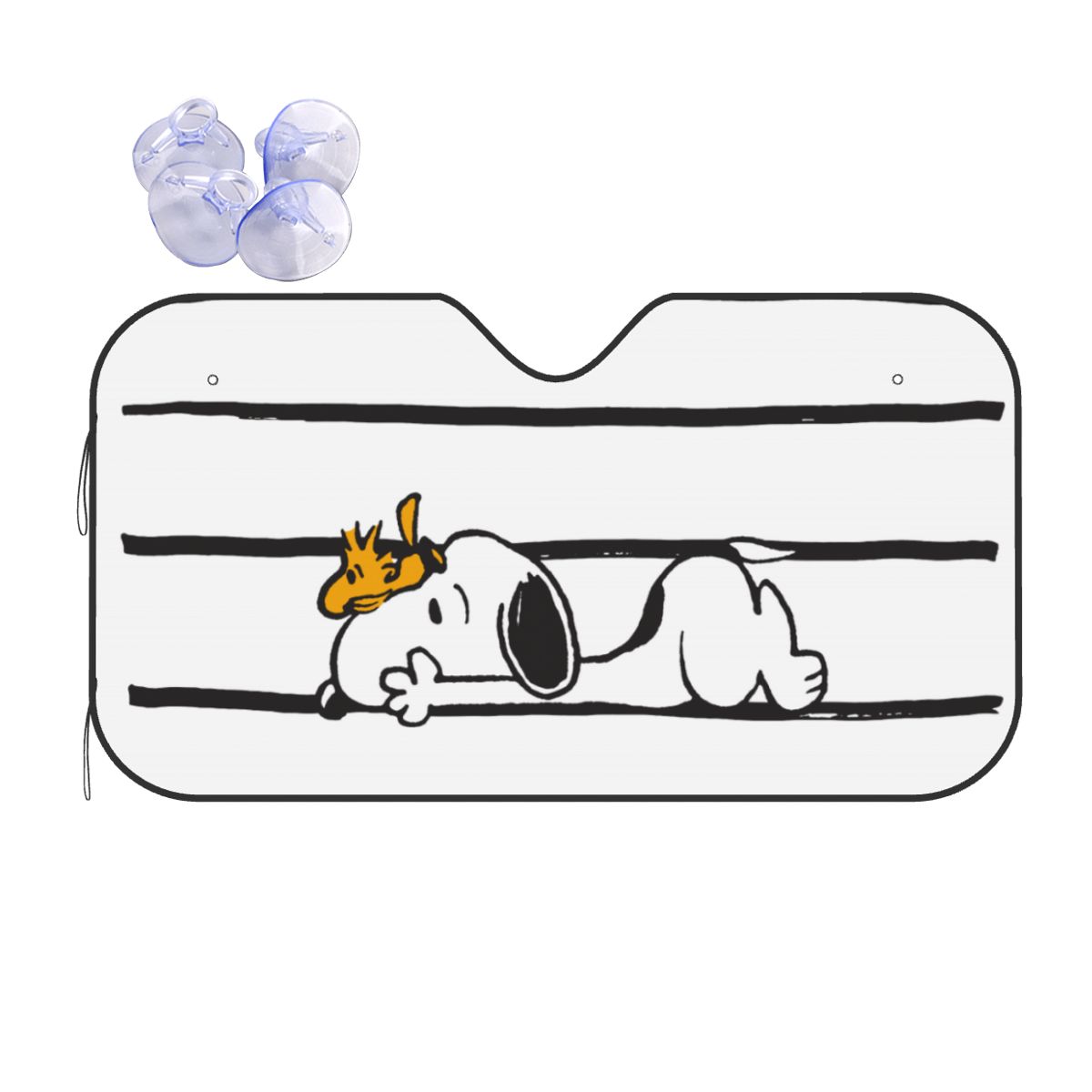 Snoopys Smile Giggle Laugh Win - Automatic Car Sunshade 评论和价格