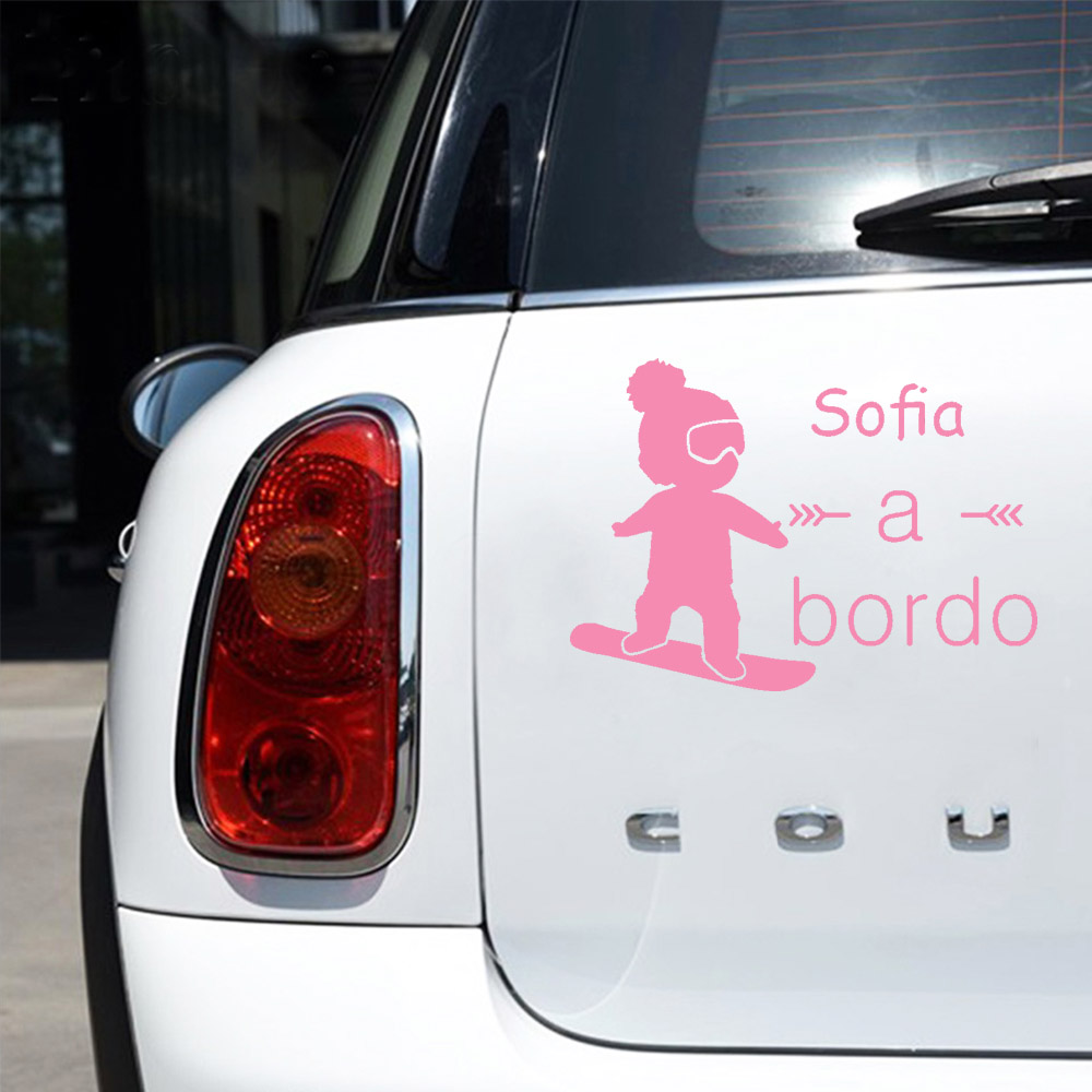 1pc Vinyl baby a bordo colorfu - Car Accessories Sticker 评论和价格