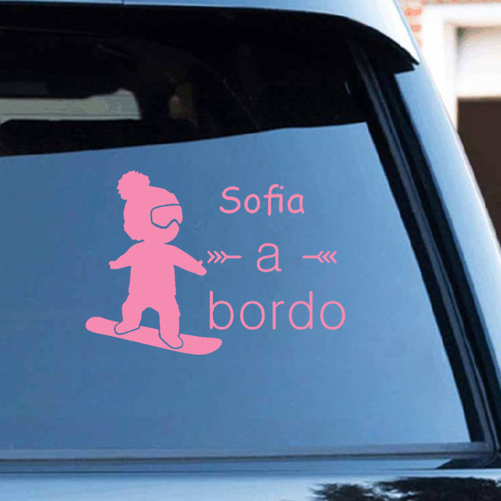 1pc Vinyl baby a bordo colorfu - Car Accessories Sticker 评论和价格