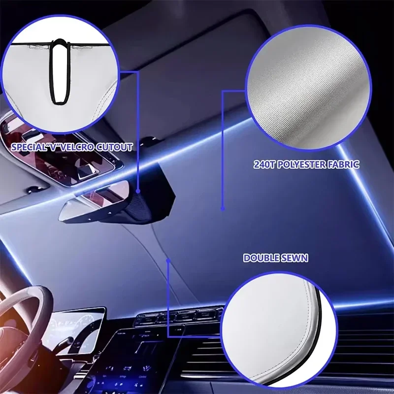 Car Windshield Sun Shade Cover - Automatic Car Sunshade 评论和价格