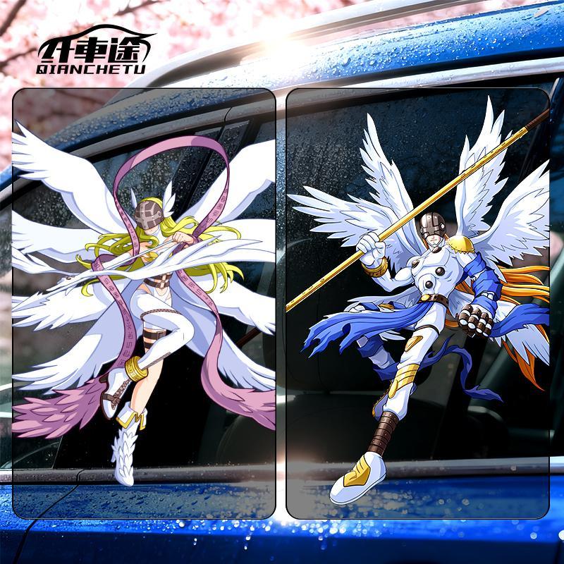 Digimon Car Sticker Cute Fashi - Car Accessories Sticker 评论和价格