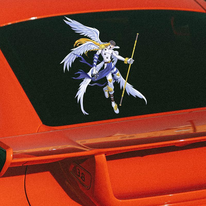 Digimon Car Sticker Cute Fashi - Car Accessories Sticker 评论和价格