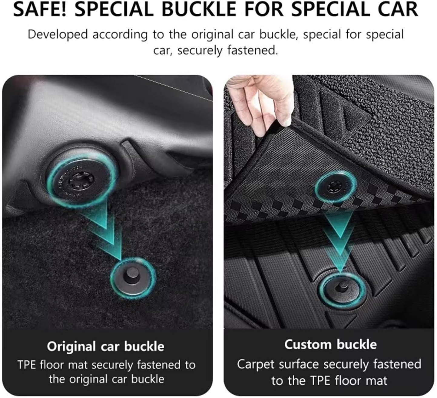 TPE Full Coverage Car Floor Ma - Car Floor Mat Rubber 评论和价格
