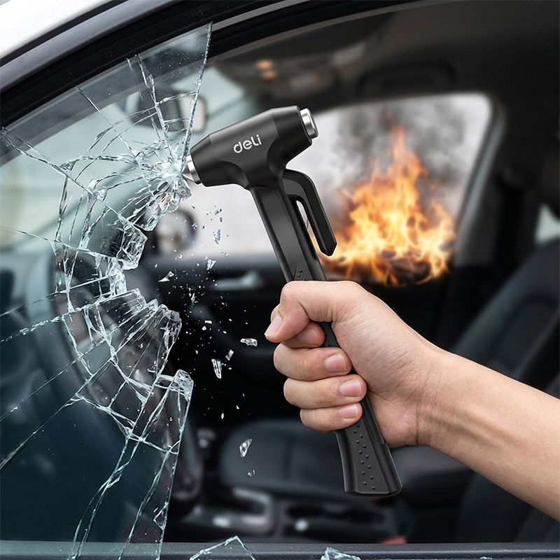 DELI Portable Car Safety Hamme - Car Emergency Tool Kit 评论和价格
