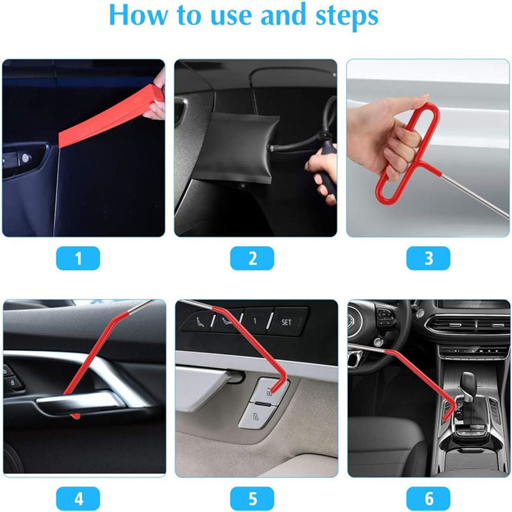 43/25/17Pcs Car Air Wedge Pump - Car Emergency Tool Kit 评论和价格