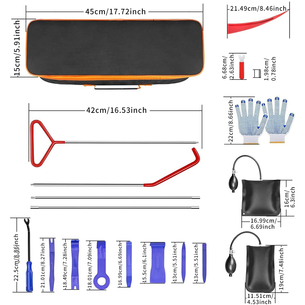 Combo 78 24Pcs Car Lock Out Em - Car Emergency Tool Kit 评论和价格