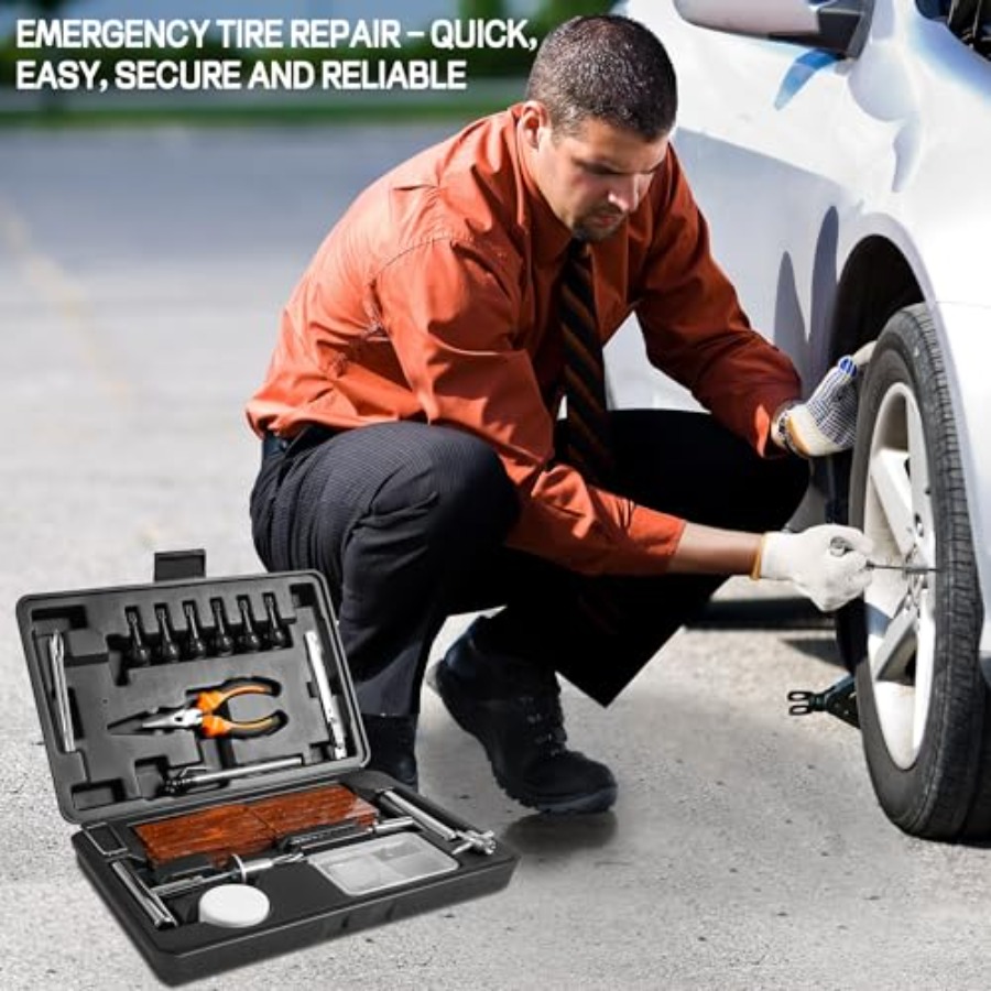 Solid Stainl Steel Tire Repair - Car Emergency Tool Kit 评论和价格