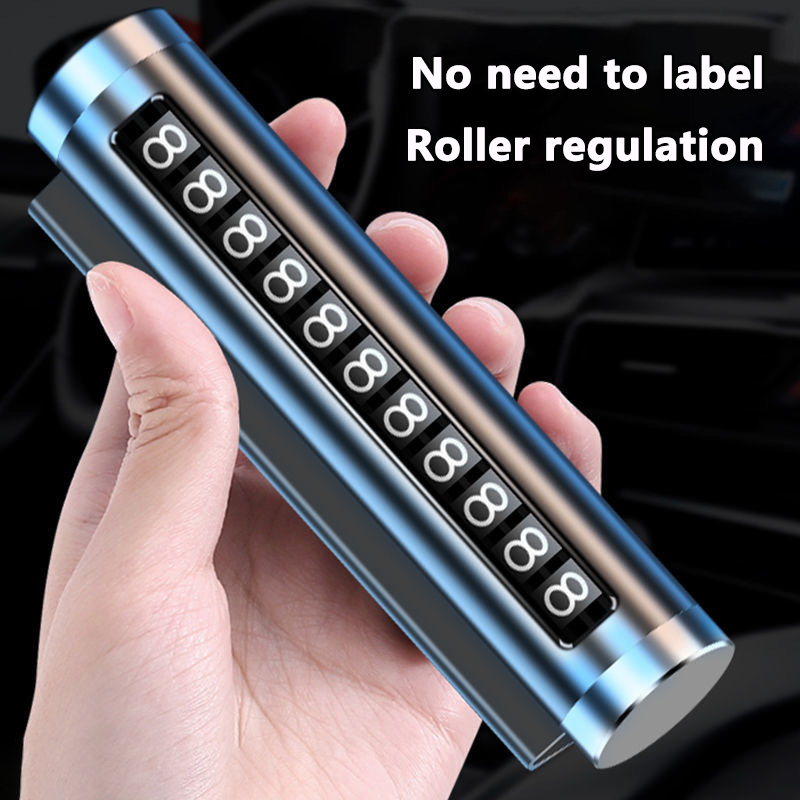 Metal Car Temporary Parking Ca - Car Accessories Sticker 评论和价格