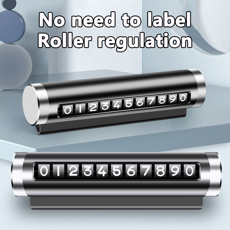 Metal Car Temporary Parking Ca - Car Accessories Sticker 评论和价格