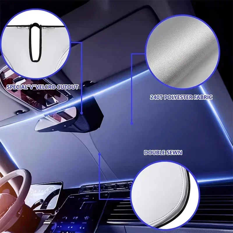 Car Front Window Sunshade UV P - Automatic Car Sunshade 评论和价格