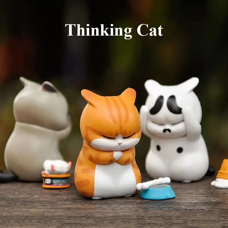 Thinking Cat Blind Box Cute An - Car Accessories Girly 评论和价格